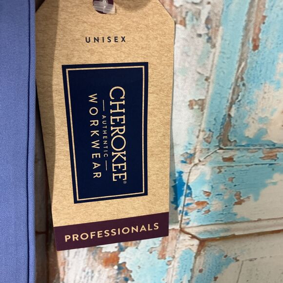 Cherokee Unisex Scrub Suit Blue Pants and Top Size 4XL WW644 NWT - Picture 6 of 16